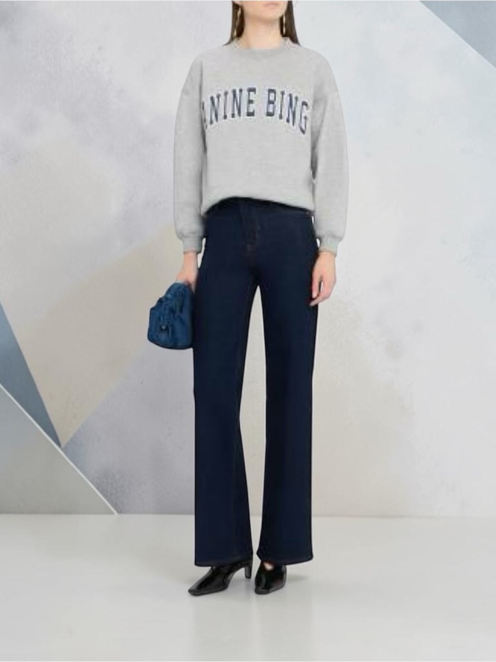 NWT FRAME Le Slim Palazzo Long Jeans Color : Rinse Style: LSPL814. Size 28